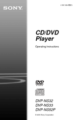 Sony DVP-NS32 Operating Instructions Manual