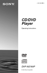 Sony DVP-NS765P Operating Instructions Manual