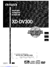 Aiwa XD-DV300 Operating Instructions Manual