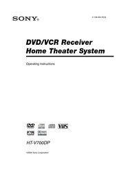 Sony AVD-K700P - Dvd Changer / Receiver Operating Instructions Manual