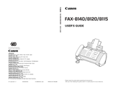 Canon FAX-B140 User Manual