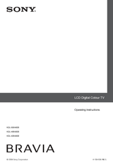 Sony 4-108-535-13(1) Operating Instructions Manual