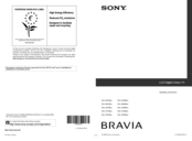 Sony BRAVIA KDL-52W58xx Operating Instructions Manual