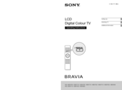 Sony BRAVIA 4-180-171-14(1) Operating Instructions Manual