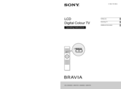 Sony BRAVIA 4-180-179-11(1) Operating Instructions Manual