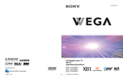 Sony Wega KDL-V26XBR1 Operating Instructions Manual