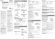 Sony ICD-U50 - Ic Recorder Operating Instructions