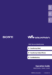 Sony Walkman NWZ-E443 Operation Manual