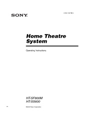 Sony HT-SS600 Operating Instructions Manual