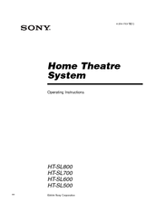 Sony HT-SL700 Operating Instructions Manual