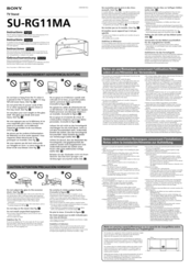 Sony SU-RG11MA Instructions