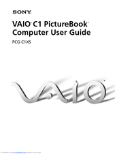 Sony VAIO PCG-C1XS User Manual