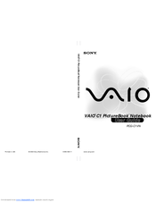 Sony VAIO PCG-C1VN User Manual