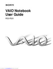 Sony VAIO PCG-F520 User Manual