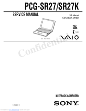 Sony VAIO PCG-SR27K Service Manual