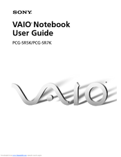 Sony VAIO PCG-3112 User Manual