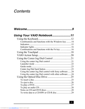 Sony VAIO AVIO Notebook Owner's Manual