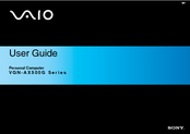 Sony VAIO VGN-AX500G Series User Manual