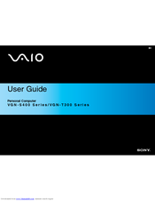 Sony VAIO VGN-S460B User Manual