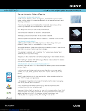 Sony VAIO VGN-FZ290EGC Specification Sheet