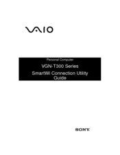 Sony VGN-T350P Connection Manual
