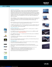 Sony VAIO VPCF120FDB Specifications