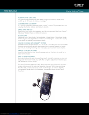 Sony NWZ-E353BLK - Digital Music Player Specifications