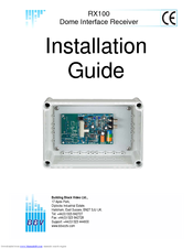 BBV BBV RX100 Installation Manual