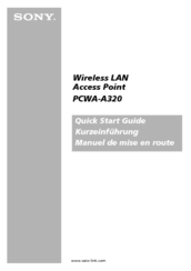 Sony PCWA-A320 Quick Start Manual