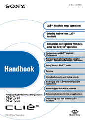 Sony PEG-TJ25 CLIE Handbook  (primary manual) Handbook
