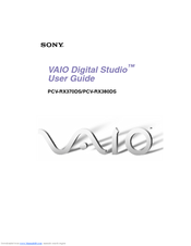 Sony PCV-RX370DS - Vaio Digital Studio Desktop Computer User Manual