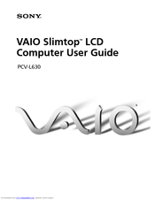 Sony VAIO PCV-L630 User Manual