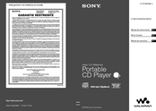 Sony ATRAC CD WALKMAN NE321 Manual Del Usuario