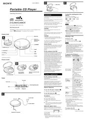 Sony EJ368CK Operating Instructions