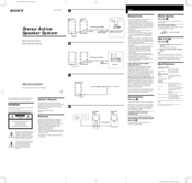 Sony SRS-Z500 Operating Instructions