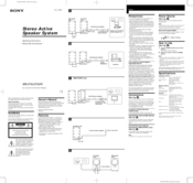 Sony SRS-Z750 Operating Instructions