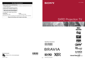 Sony KDS-Z60XBR5 Operating Instructions Manual