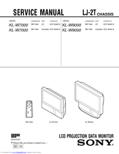 Sony KL-W9000 Service Manual
