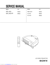 Sony RM-PJHS1 Service Manual