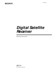 Sony SAT-A1 - Digital Satellite System Operating Instructions Manual