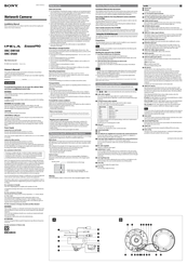 Sony SNC-DS60 - IPELA Network Camera Installation Manual