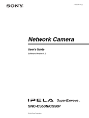 Sony Ipela SNC-CS50P User Manual