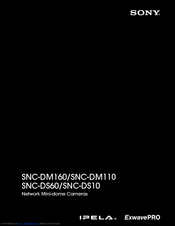 Sony IPELA EXWAREPRO SNC-DM160 Brochure & Specs