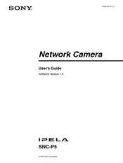 Sony IPELA SNC-P5 User Manual