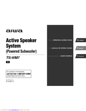 Aiwa TS-WM7 Operating Instructions Manual