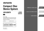 Aiwa XR-EM70 Operating Instructions Manual