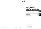 Sony TA-FA1200ES Operating Instructions Manual