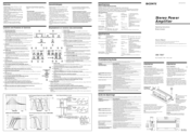 Sony XM-7557 Primary Operating Instructions