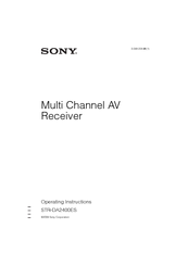 Sony 3-289-204-41(1) Operating Instructions Manual