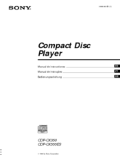 Sony CDP CX555ES Manual De Instructiones